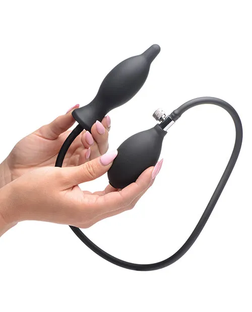 Anal Master Series Dark Inflator Inflatable Silicone Anal Plug Black Xr LLC