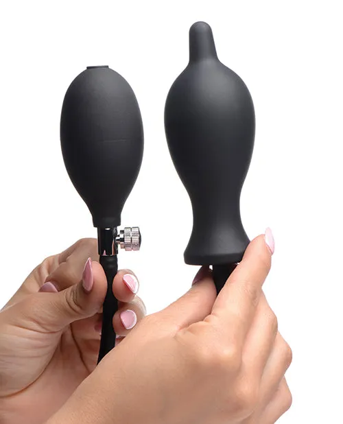 Anal Master Series Dark Inflator Inflatable Silicone Anal Plug Black Xr LLC
