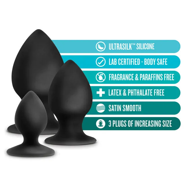 Male Sex Toys Lonbrook Anal Adventures Platinum Silicone Anal Plug Kit