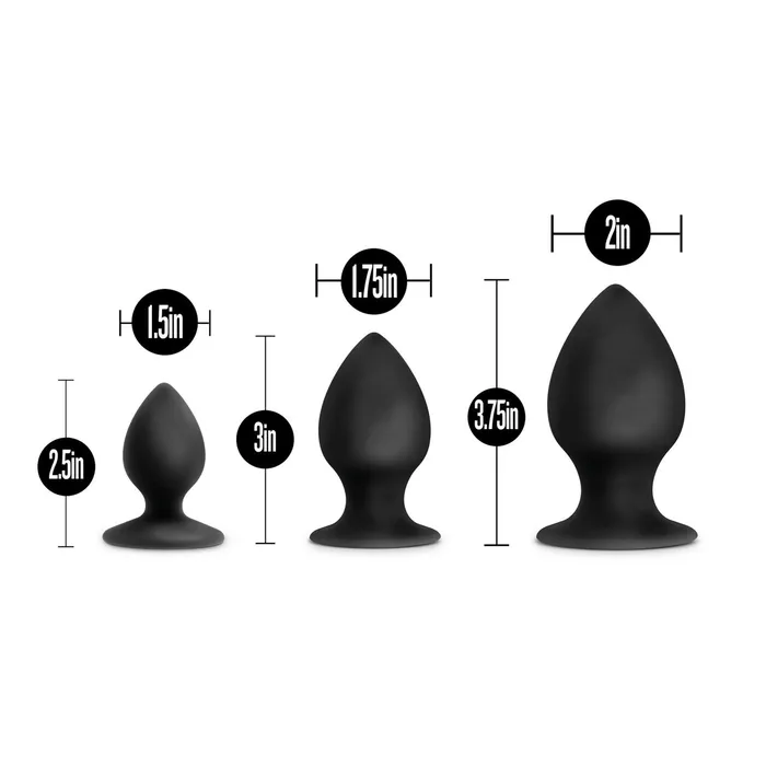 Male Sex Toys Lonbrook Anal Adventures Platinum Silicone Anal Plug Kit