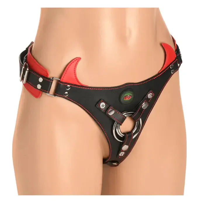 Female Sex Toys Creature Cocks Horny Devil StrapOn Harness Creature Cocks