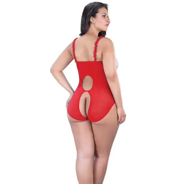 Lace Open Cup Crotchless Teddy Oh La La Cheri Male Sex Toys