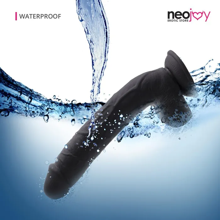 Neojoy Dildos Neojoy RealWill Dildo Black 28cm 11 inch Hybrid Lubido Lube Sachet