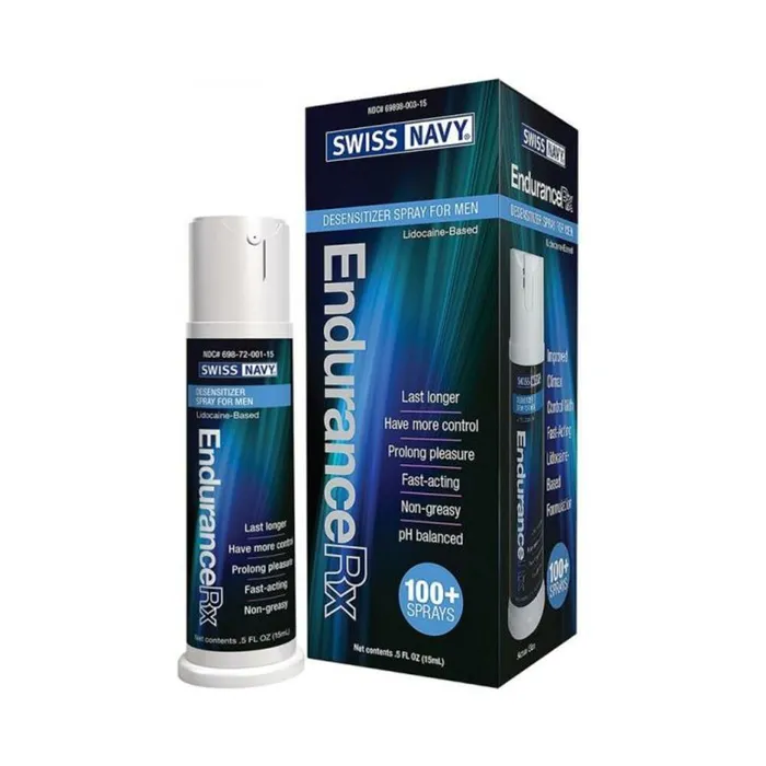 Vibrators Swiss Navy Endurance Rx 15ml V2 Boxed
