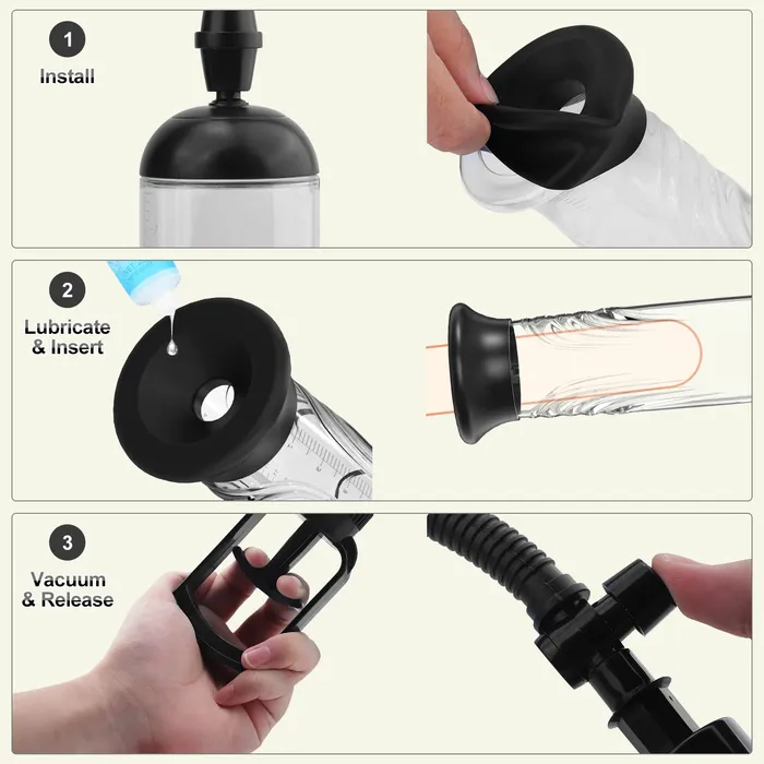 Male Sex Toys Amovibe Penis Pump Set