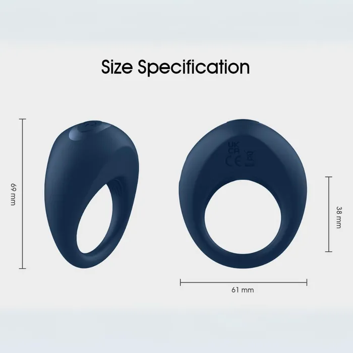 Male Sex Toys Winyi Alan App Control Cock Ring Blue Winyi