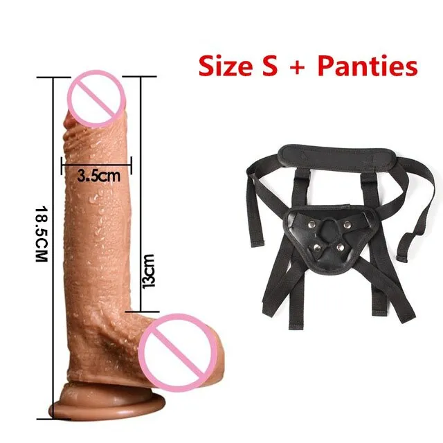 LAZADASEXTOYS Male Sex Toys 78 Inch Strapon Phallus Huge Large Realistic Dildos Thick Silicone Penis With Suction Cup for Women G Spot Stimulate Sex Toy