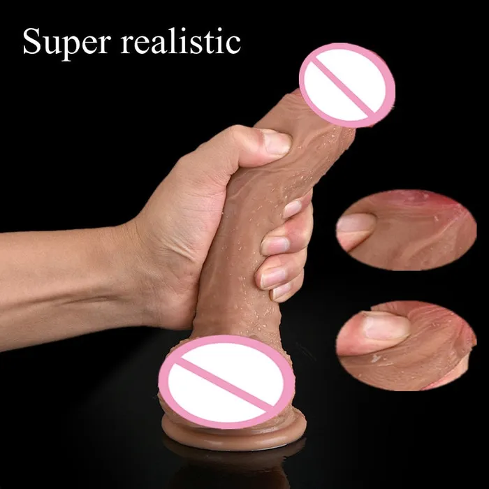LAZADASEXTOYS Male Sex Toys 78 Inch Strapon Phallus Huge Large Realistic Dildos Thick Silicone Penis With Suction Cup for Women G Spot Stimulate Sex Toy