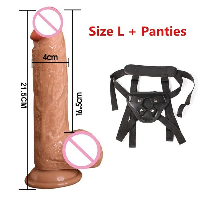 LAZADASEXTOYS Male Sex Toys 78 Inch Strapon Phallus Huge Large Realistic Dildos Thick Silicone Penis With Suction Cup for Women G Spot Stimulate Sex Toy