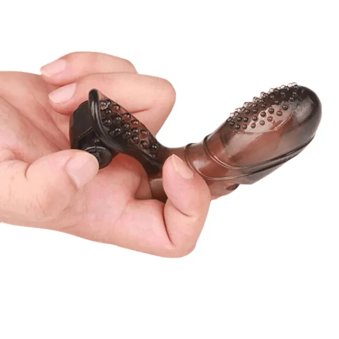 Lovegasm Female Sex Toys Sensational Sleeve Latex Finger Vibrator