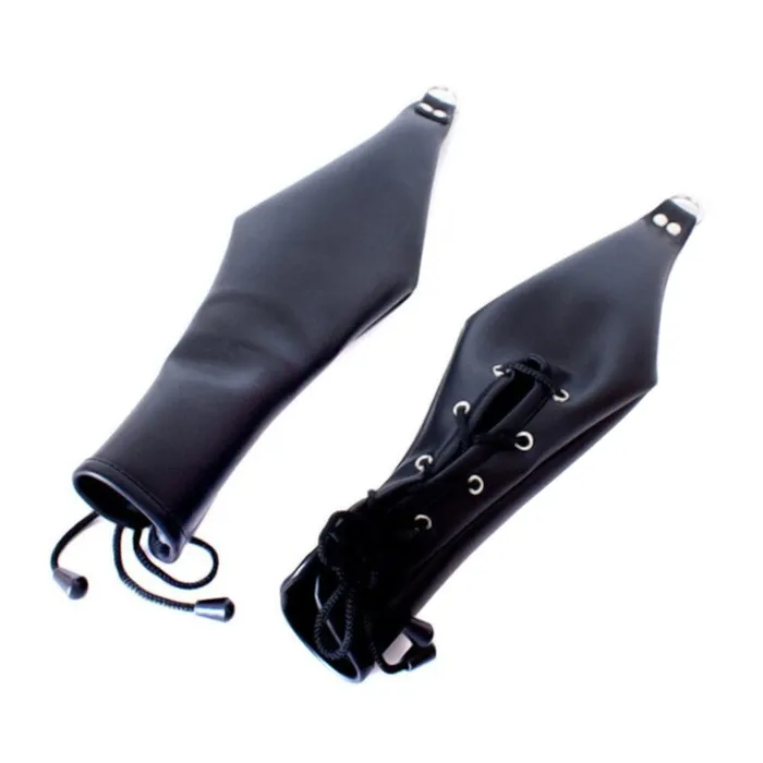 Restraints Lovegasm Black Soft Leather Pet Play Bondage Mitts
