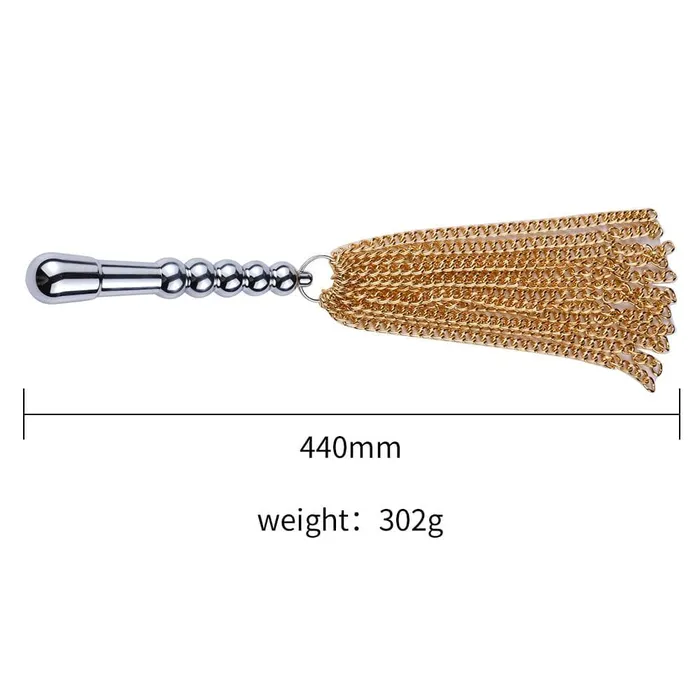 Vibrators Lovegasm Metallic Torture Chain Flogger